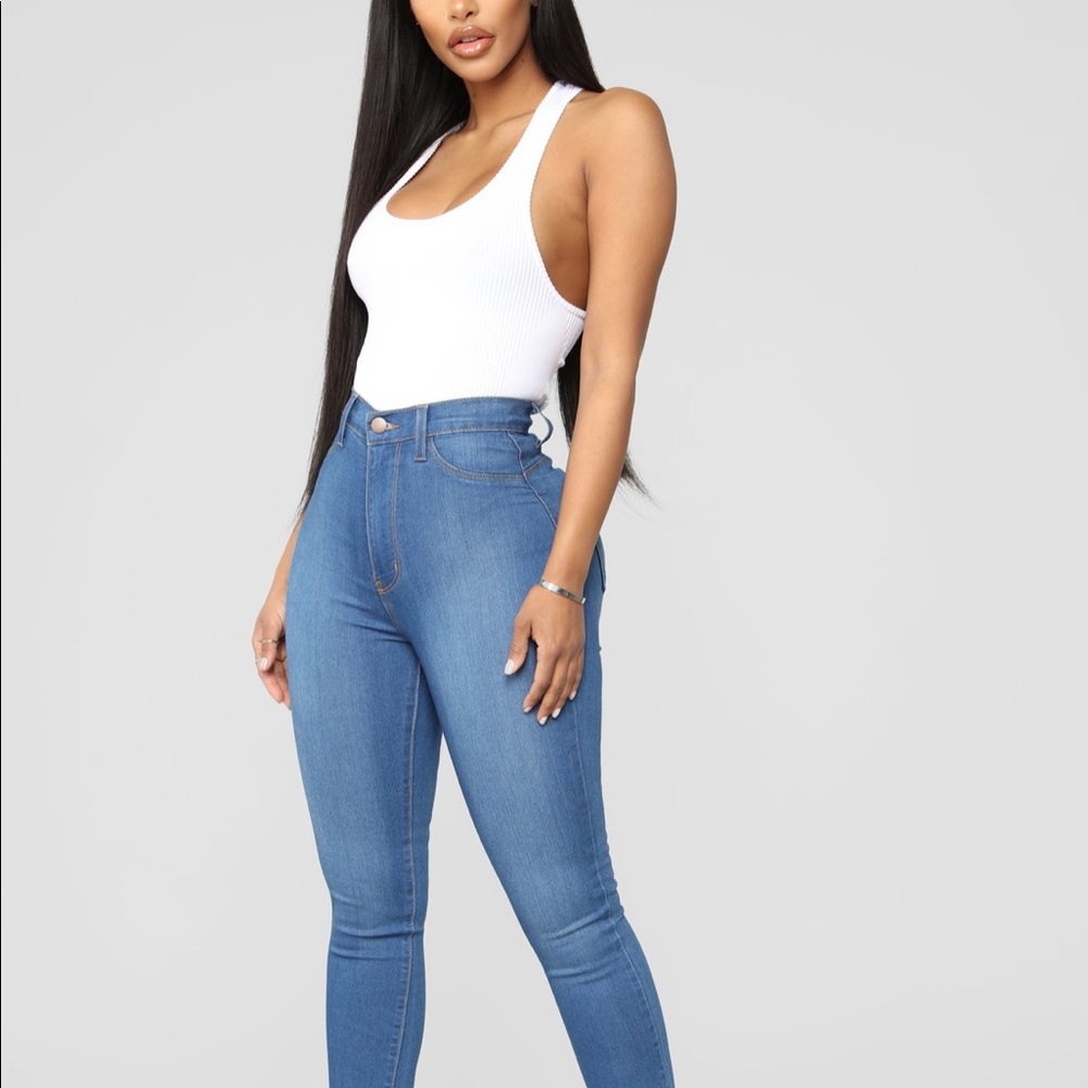 FN Classic Beauty Skinny Jeans - medium wash